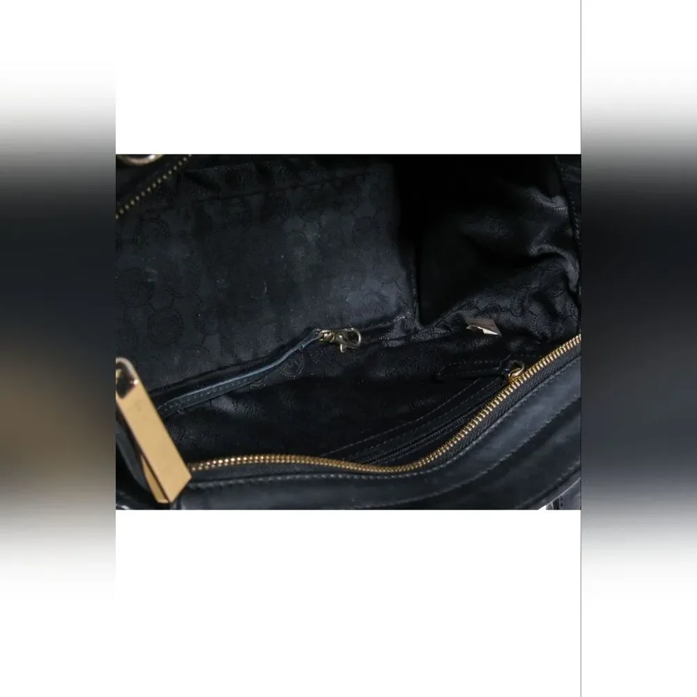 Michael Kors Quilted Selma Convertible Black Satchel Laptop Tote Bag